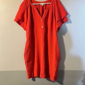 Cynthia Rowley Red Midi Dress